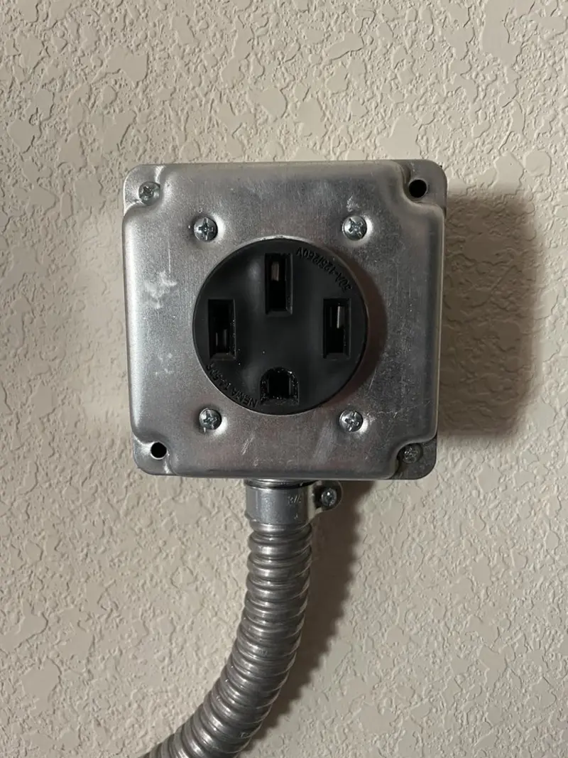 NEMA 14-50 outlet installed for Smart Home Electrical in Largo