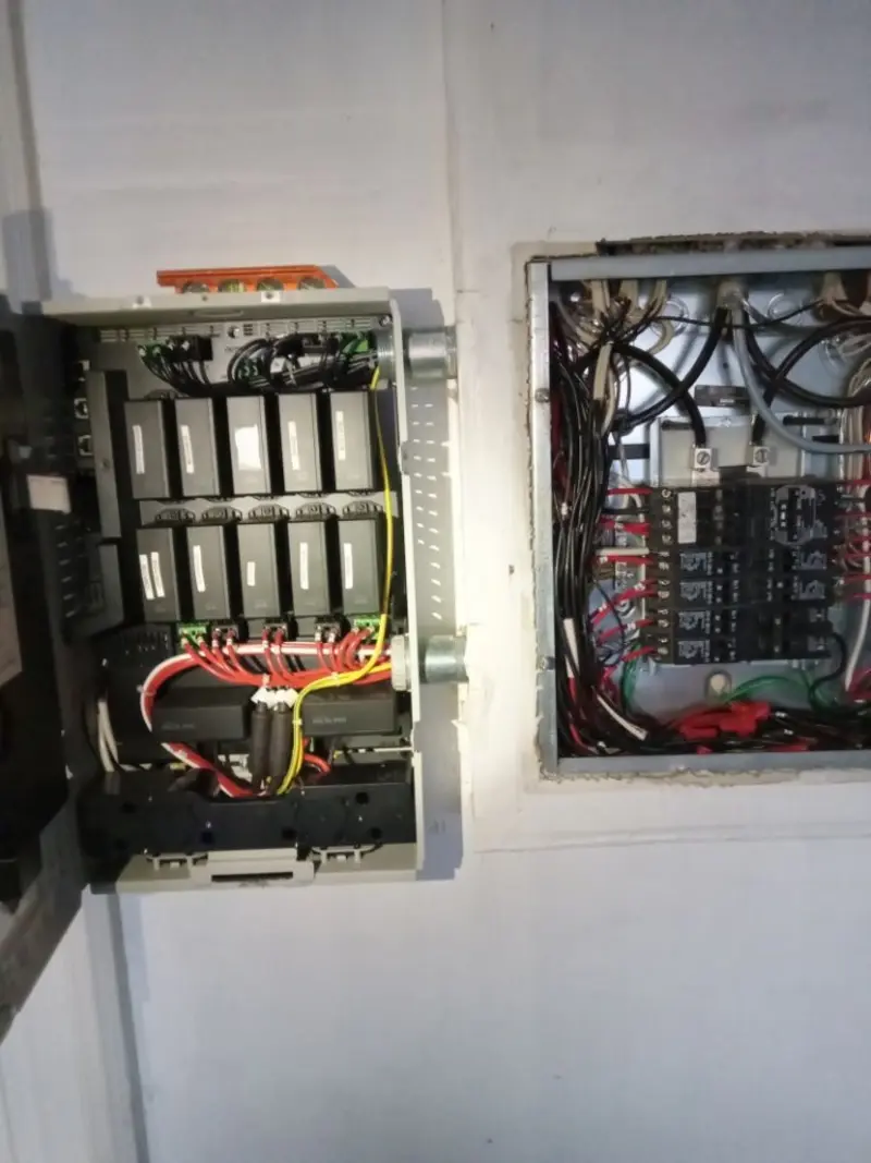 Electrical panel upgrade completed for Security Camera Wiring in Largo